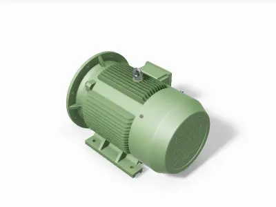 250M B35 Left 2 Pole IEC electric motor - 3D CAD model 3D model