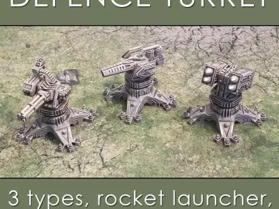 Defence turret 3D model