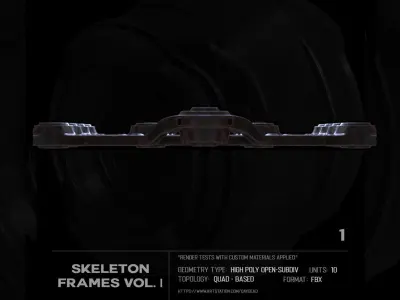 10 Skeleton frames Vol I SUBD 3D model