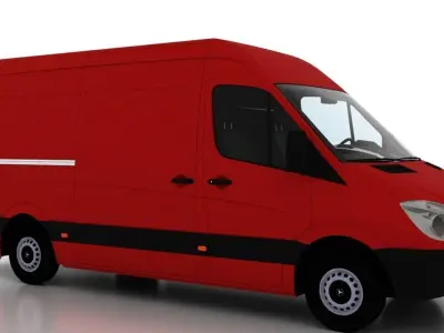Mercedes Benz Sprinter L2H2 2009 Cargo EU 3D model