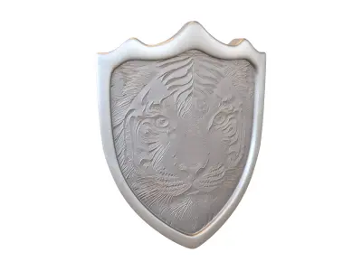 Tiger Shield v1 001 Low-poly 3D model