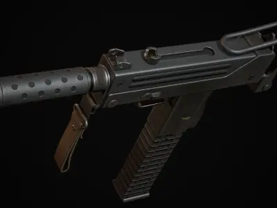 UZI  Mac 10  Mini Mac 10 Low-poly 3D model