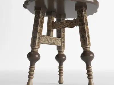 Vintage stool 3D model