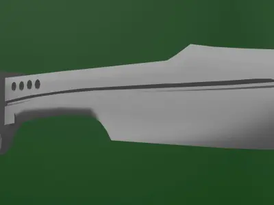 Knife Free low-poly 3D model