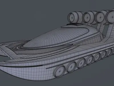 Airboat 3D model