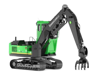 John Deere 2156G Log Loader 3D model