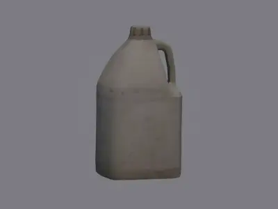 Canister jug of water Low-poly 3D model