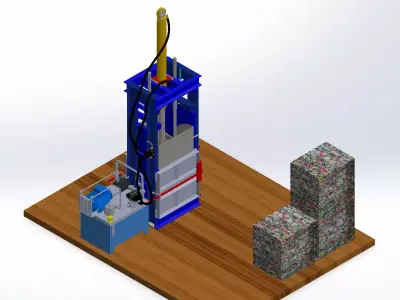 Scrap press 3D model