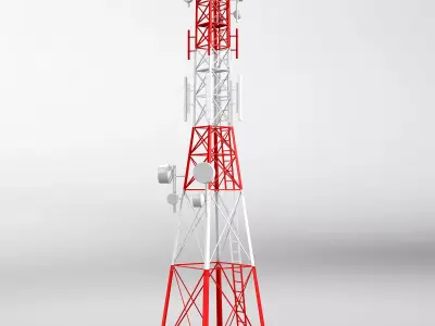 Telecommunication tower model 3D model
