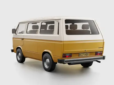 VW Transporter T3 3D model purchase