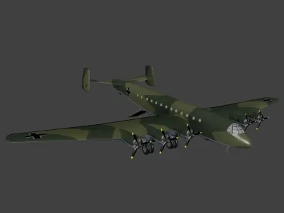 Junkers Ju 390 Free low-poly 3D model