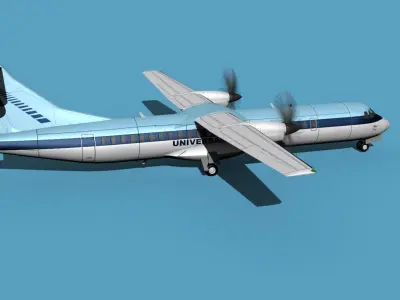 ATR  ATR-72-600 Universal Charter 3D model