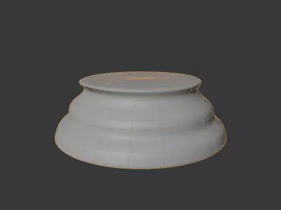 Antique Trophy Award Pedestal 3D model