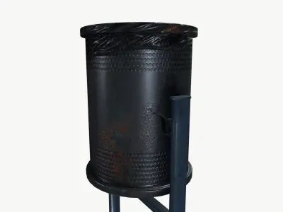 Metal Bin 3D model