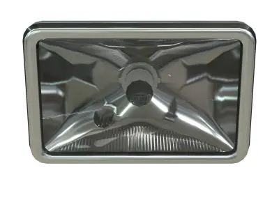 Truck Headlight Low-poly 3D model