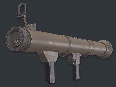 Rocket Launcher Game Ready 10 Low-poly 3D model