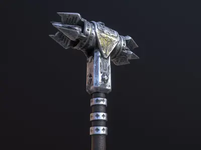 Big spike hammer 3D model