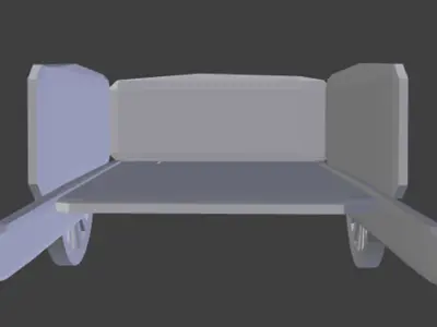 3D Models Middle Ages Carrage Low-poly 3D model