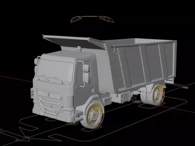 Kenworth K370 Tipper Truck 3D model