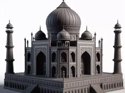 Taj Mahal 3D Printable Model 3D print model