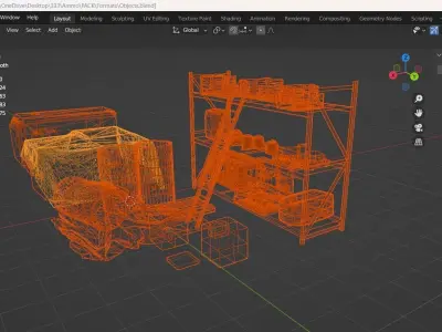 Game Environments Low-poly 3D model