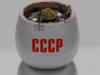 Venera 7 SpaceCraft Module 4k Textures 3D model
