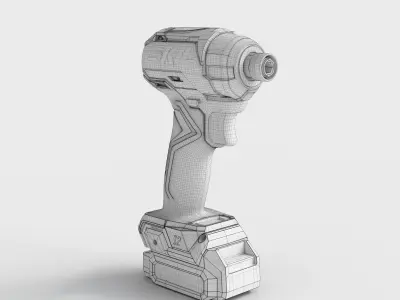 IMPACT DRILL MACHINE 3D model
