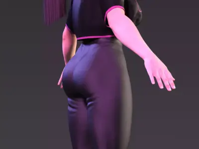 Mai Shiranui  Athletic Training Edition 3D model