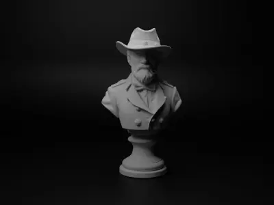 American Civil War Bust Chess 3D print model purchase