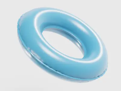 Swimming Tube  Low-poly 3D model