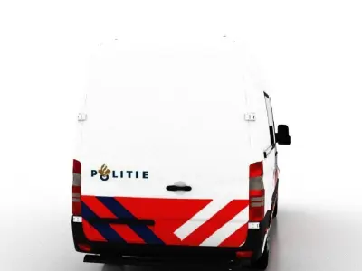 Mercedes Benz Sprinter L2H2 2015 Netherlands Police Crew Van 3D model