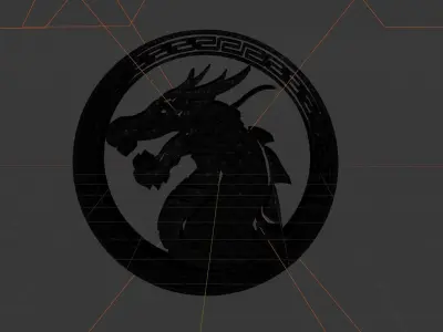 Logo Dragon 3D 3D model