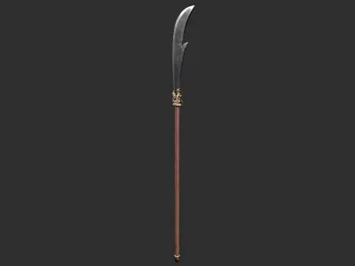 Second Collection of Ancient Chinese melee weapons Low-poly 3D model