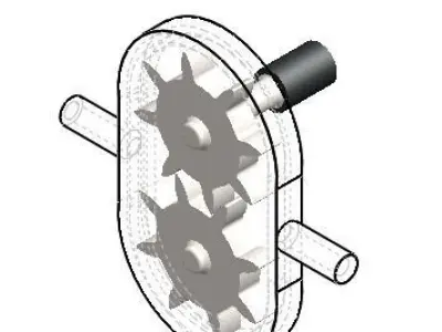 Gear pump 3D model purchase