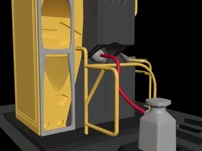 Industrial Computer 3D model