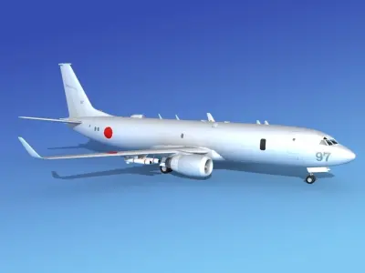 Boeing P-8 Poseidon Japanese Air Force 3D model