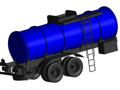 WATER TANK Trailer 3D model by truck-3d