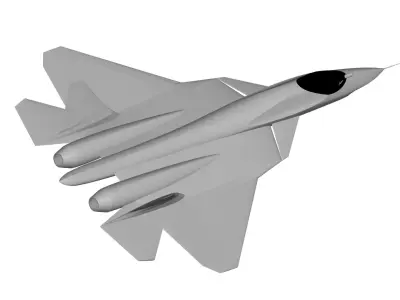 Sukhoi Su-57 3D model get