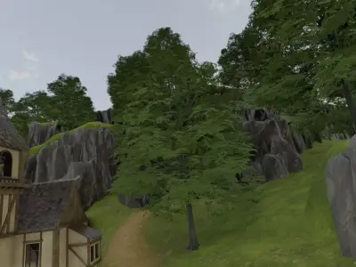 Hillside Village 3D model order