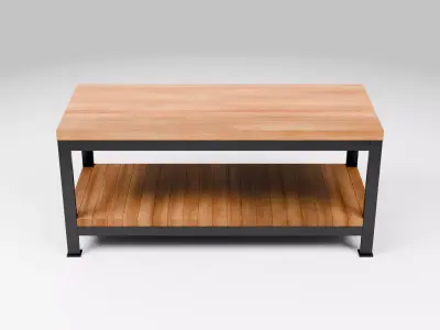 Buffet table - Industrial Low-poly 3D model