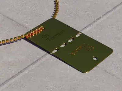 dog tag 3D model purchase