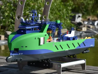 Diving support vessel 3D print model