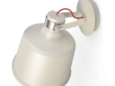 Vintage Lacreu Wall Lamp 3D model