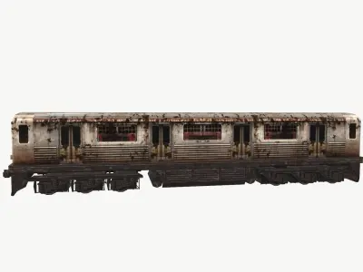 Subway metro Low-poly 3D model