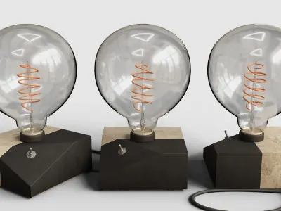 Cactus Lamp 01 Low-poly 3D model