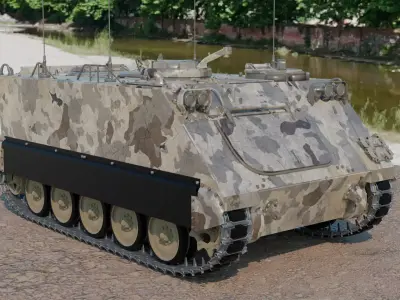 M113 APC detail 3d model 3D print model