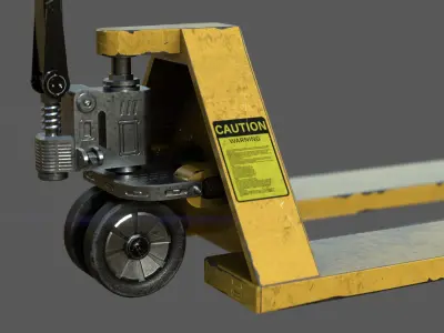 Hand Pallet Truck Low-poly 3D model get