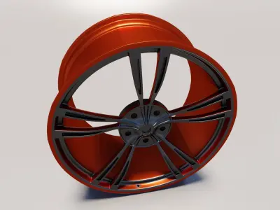 3D model rim wheel part4 3D model