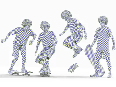 Realistic 3D Skateboard Model - Urban Low-poly 3D model