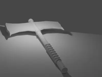 Battle Axe Free low-poly 3D model order